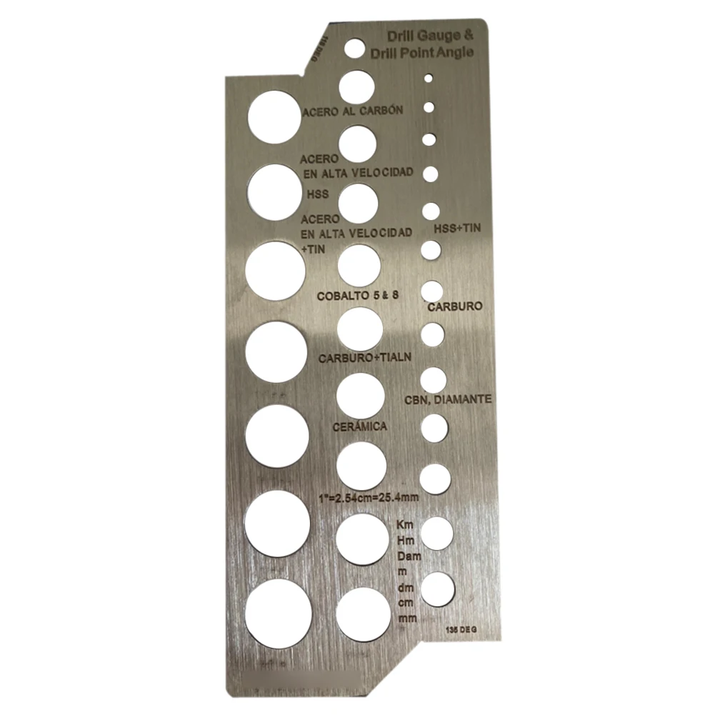 1pc Drill Bit Gauge Drill Diameter Measuring Gauge Stainless Steel 1.59-12.7mm Hole Carpentry Woodworking Tools Accessories
1pc Drill Bit Gauge Drill Diameter Measuring Gauge Stainless Steel 1.59-12.7mm Hole Carpentry Woodworking Tools Accessories