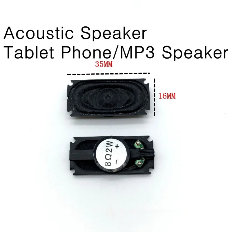 2PCS/LOT Notebook Square Speaker 1635 16*35MM 8 Euro 2W8R 3516 Thick 5.2MM cavity horn
2PCS/LOT Notebook Square Speaker 1635 16*35MM 8 Euro 2W8R 3516 Thick 5.2MM cavity horn
