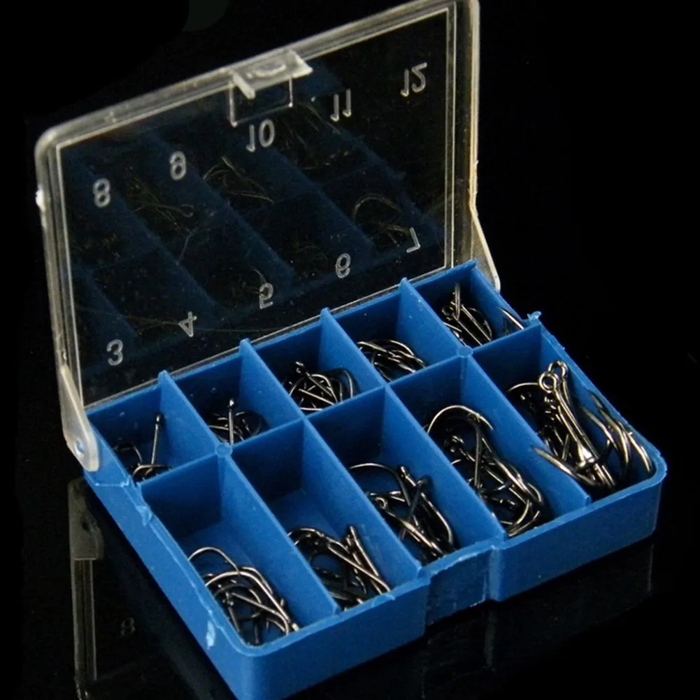 100pcs 3-12# Carbon Steel Fly Barb Fishing Hooks Fly Tying Fishing Hooks Ten Grid Boxed Fish Hook Iseni Tube With Loop
100pcs 3-12# Carbon Steel Fly Barb Fishing Hooks Fly Tying Fishing Hooks Ten Grid Boxed Fish Hook Iseni Tube With Loop