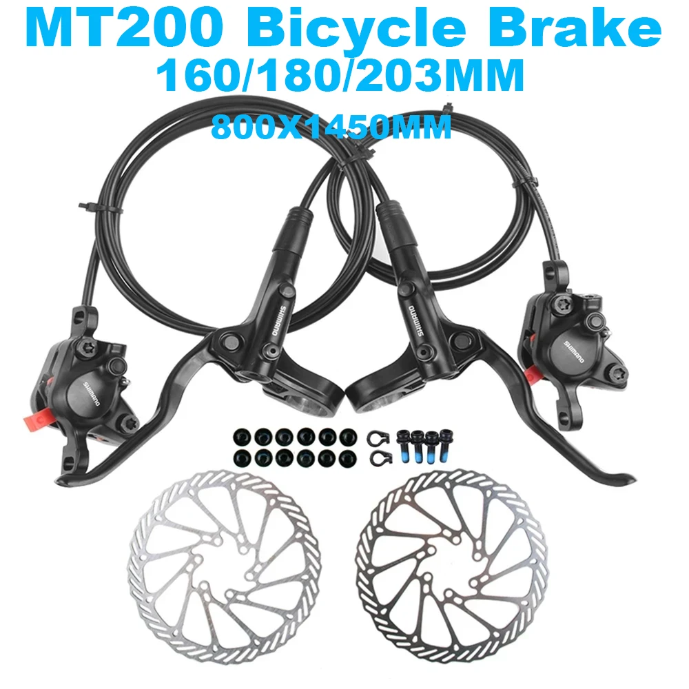 Mt200 Hydraulic Brake MTB Hydraulic Disc Brake Clamp Brakes Upgraded MT315 Rotor 160/180/203 Brakes for Bicycle DEORE/SLX/XT
Mt200 Hydraulic Brake MTB Hydraulic Disc Brake Clamp Brakes Upgraded MT315 Rotor 160/180/203 Brakes for Bicycle DEORE/SLX/XT