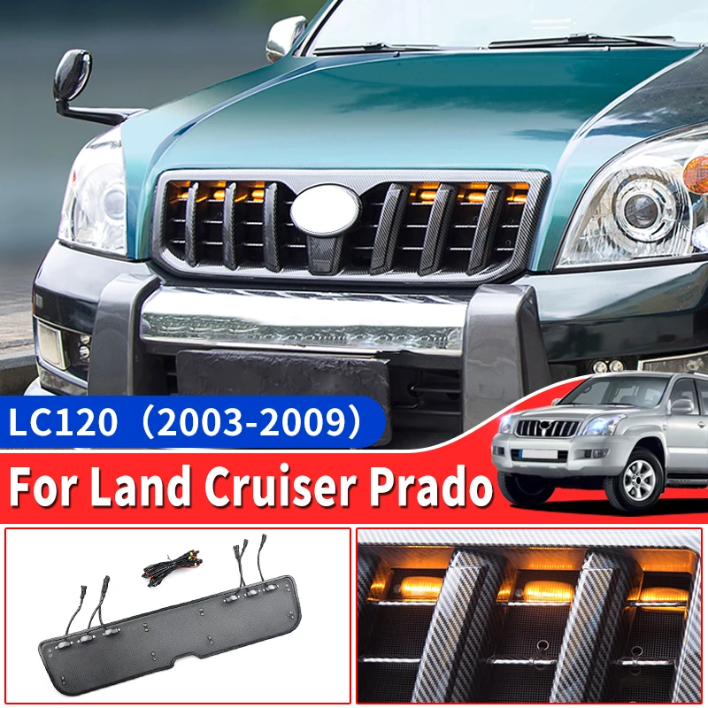 Передний сетчатый светильник для Toyota Land Cruiser Prado 120 2003-2009, средний декоративный светильник Lc120, аксессуары для модификации
Передний сетчатый светильник для Toyota Land Cruiser Prado 120 2003-2009, средний декоративный светильник Lc120, аксессуары для модификации