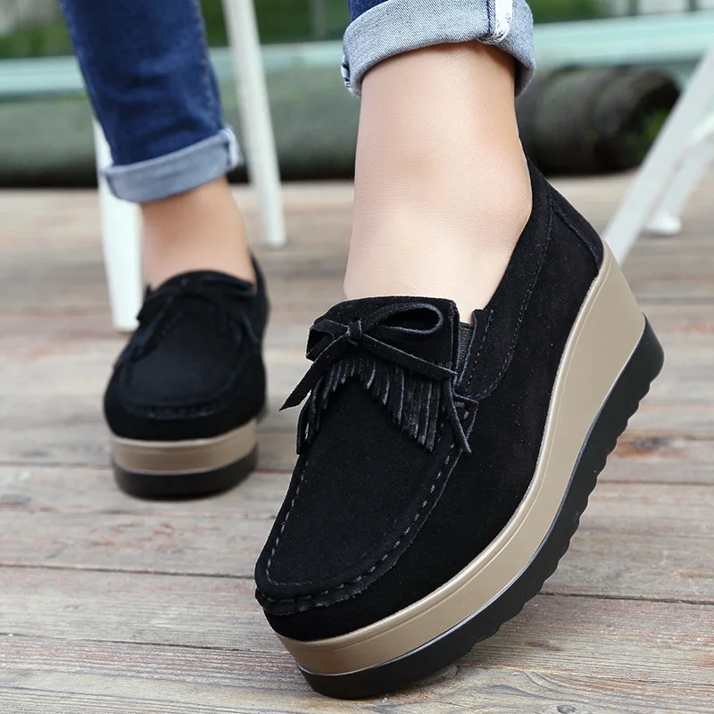 Autumn Women Shoes Leather Suede Plush Slip on Sneakers Chaussure Woman Tassel Fringe Loafers Women Shoe Mainland China
Autumn Women Shoes Leather Suede Plush Slip on Sneakers Chaussure Woman Tassel Fringe Loafers Women Shoe Mainland China