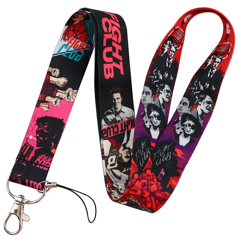 Horror Movie Fight Club Lanyard Keychain Vivid Film Figure Printing Neck Strap Lanyards Jewelry Mobile Phone Working Card Ribbon
Horror Movie Fight Club Lanyard Keychain Vivid Film Figure Printing Neck Strap Lanyards Jewelry Mobile Phone Working Card Ribbon