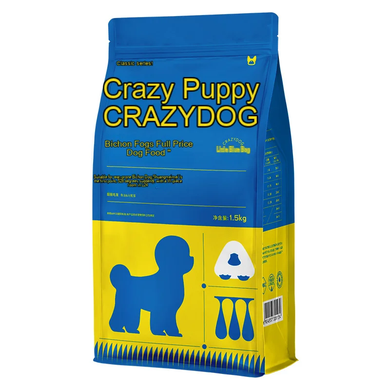 

Small Blue Pack Teddy Dog Food 3 kg 1.5kg Bibear corgi Puppy Adult Universal Dog Food