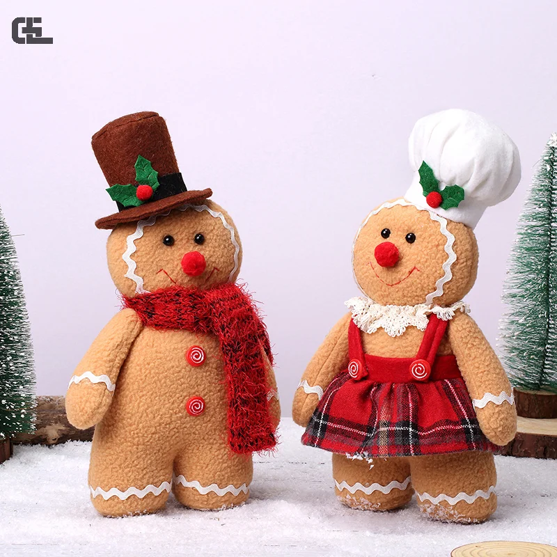 

Рождественская имитация имбинированной рождественской елки, новинка, лидер продаж, мультяшная плюшевая игрушка, кукла на Рождество, фестиваль, новогодний подарок для детей