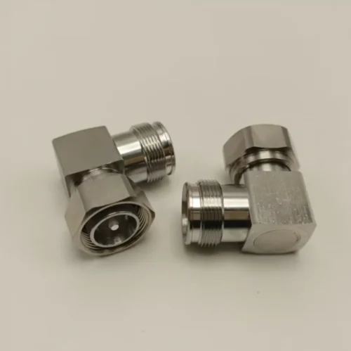 

1PC RF Coaxial 50ohm 4.3-10（Mini Din）Male to 4.3-10 Female jack Right Angle 90 Degree Connector Adapters