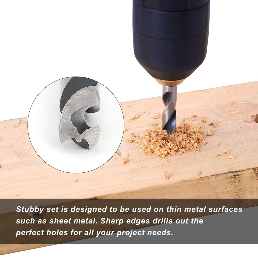 Power Tools Drill Bit High Speed Steel Quick Change 3-Point Stubby Drill Bit Set For Woodworking For Wood Material
Power Tools Drill Bit High Speed Steel Quick Change 3-Point Stubby Drill Bit Set For Woodworking For Wood Material