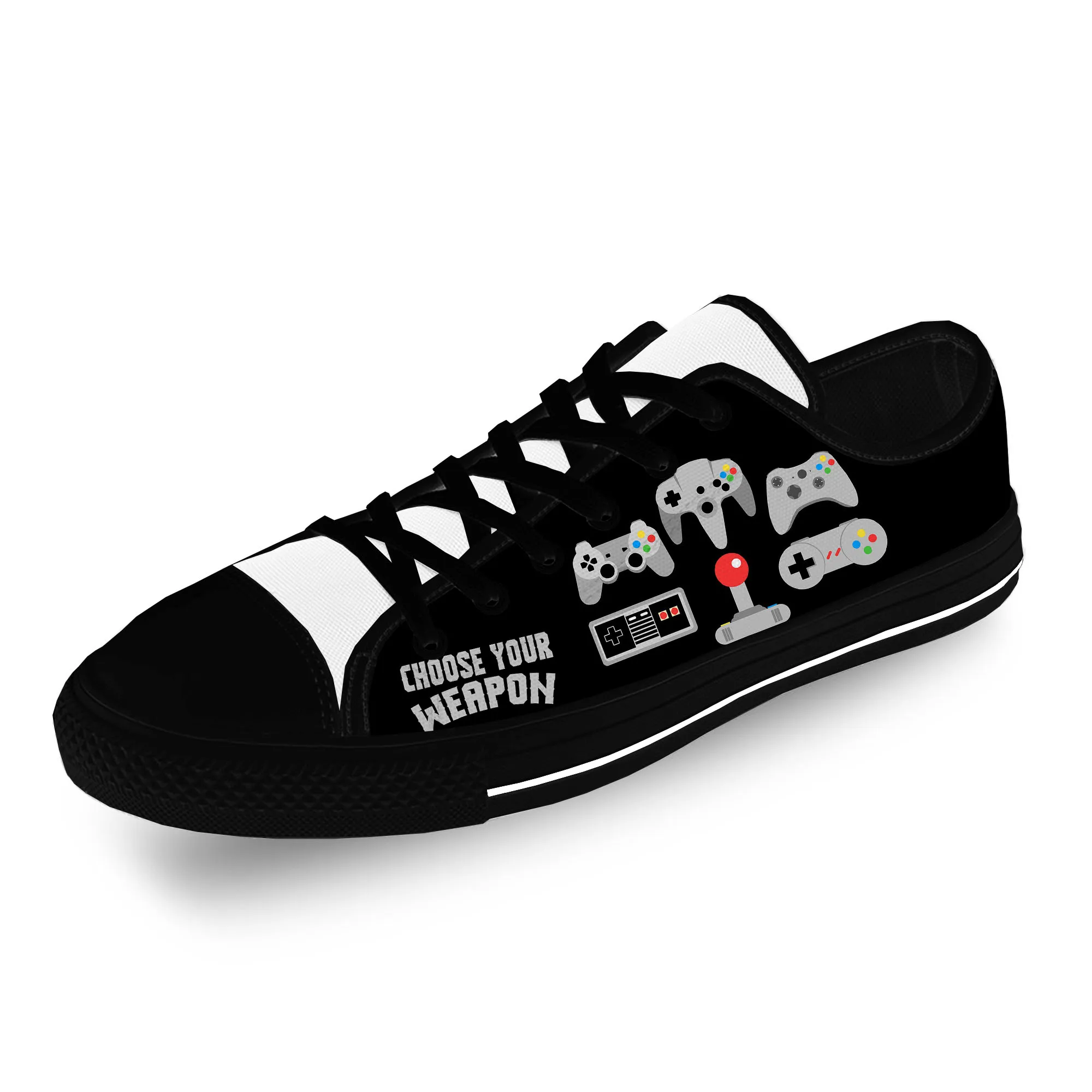 Choose Your Weapon Low Top Sneakers Mens Womens Teenager Casual Shoes Game Controller Canvas Shoes 3D Print Lightweight shoe
Choose Your Weapon Low Top Sneakers Mens Womens Teenager Casual Shoes Game Controller Canvas Shoes 3D Print Lightweight shoe