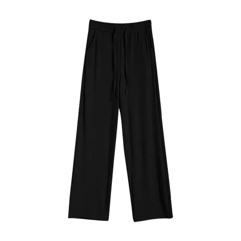 Ice Silk Wide Leg Pants Women's Summer Thin High Waist Drop Large Size Women's Pants Slim Loose Straight Casual Pants
Ice Silk Wide Leg Pants Women's Summer Thin High Waist Drop Large Size Women's Pants Slim Loose Straight Casual Pants