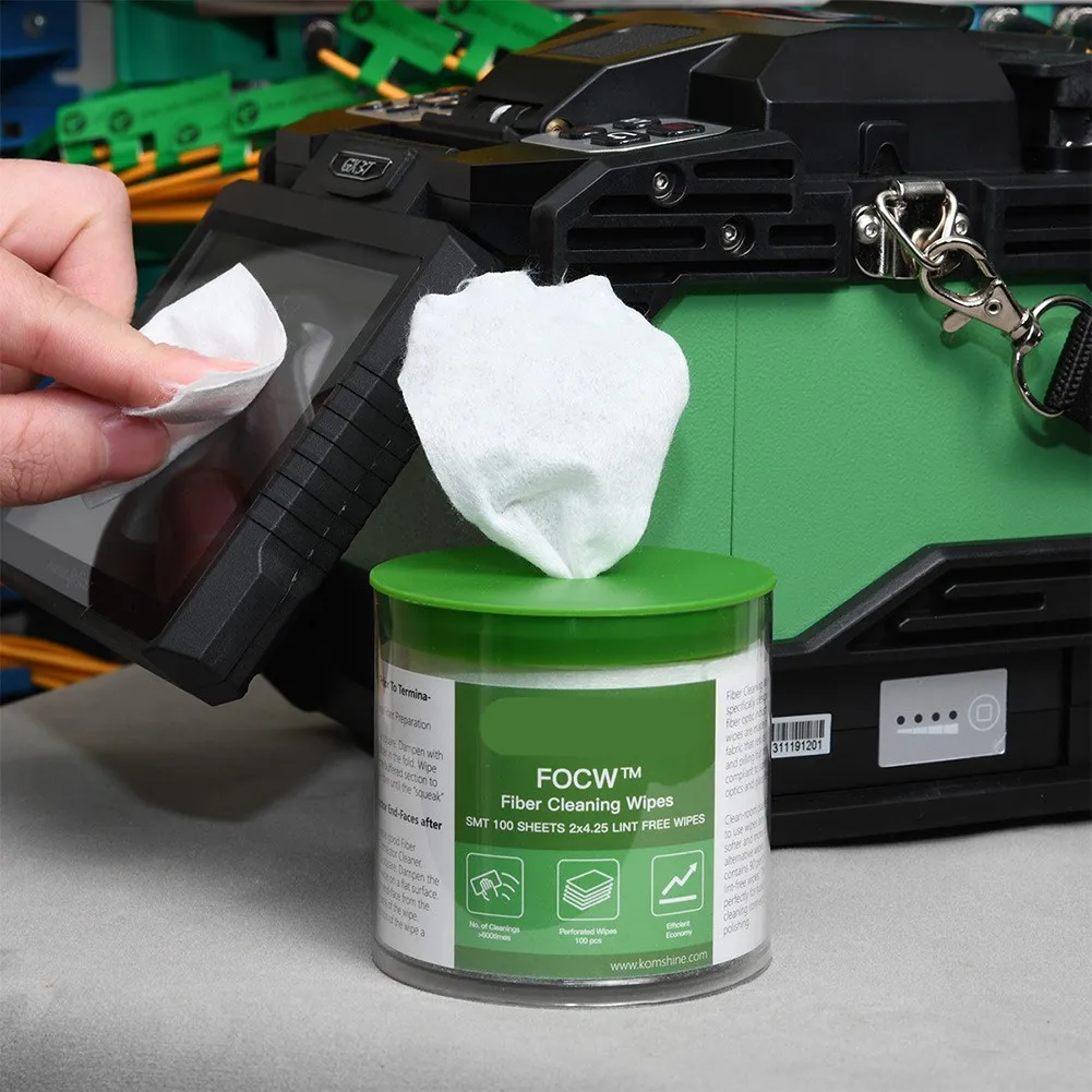 Komshine FOCW Fiber Cleaning Wipes Platform Dustfree Paper Fiber Optic Wipes Optical Fiber Clean Paper Tools
Komshine FOCW Fiber Cleaning Wipes Platform Dustfree Paper Fiber Optic Wipes Optical Fiber Clean Paper Tools