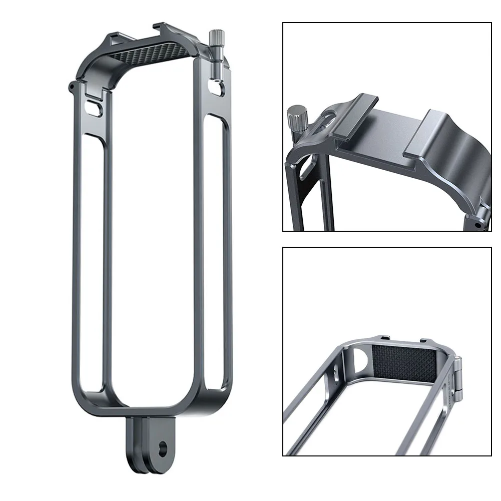 Sports Camera Video Cage Aluminum Alloy Dual Cold Shoe Mounts Metal Protective Frame Camera Cage Vlog For Insta360 X3
Sports Camera Video Cage Aluminum Alloy Dual Cold Shoe Mounts Metal Protective Frame Camera Cage Vlog For Insta360 X3