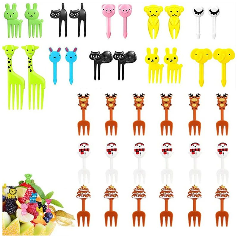 new 16/24/32/40/46PCS Cute Mini Animal Cartoon Food Picks Children Snack Cake Dessert Food Fruit Forks Lunch Box Dividers
new 16/24/32/40/46PCS Cute Mini Animal Cartoon Food Picks Children Snack Cake Dessert Food Fruit Forks Lunch Box Dividers