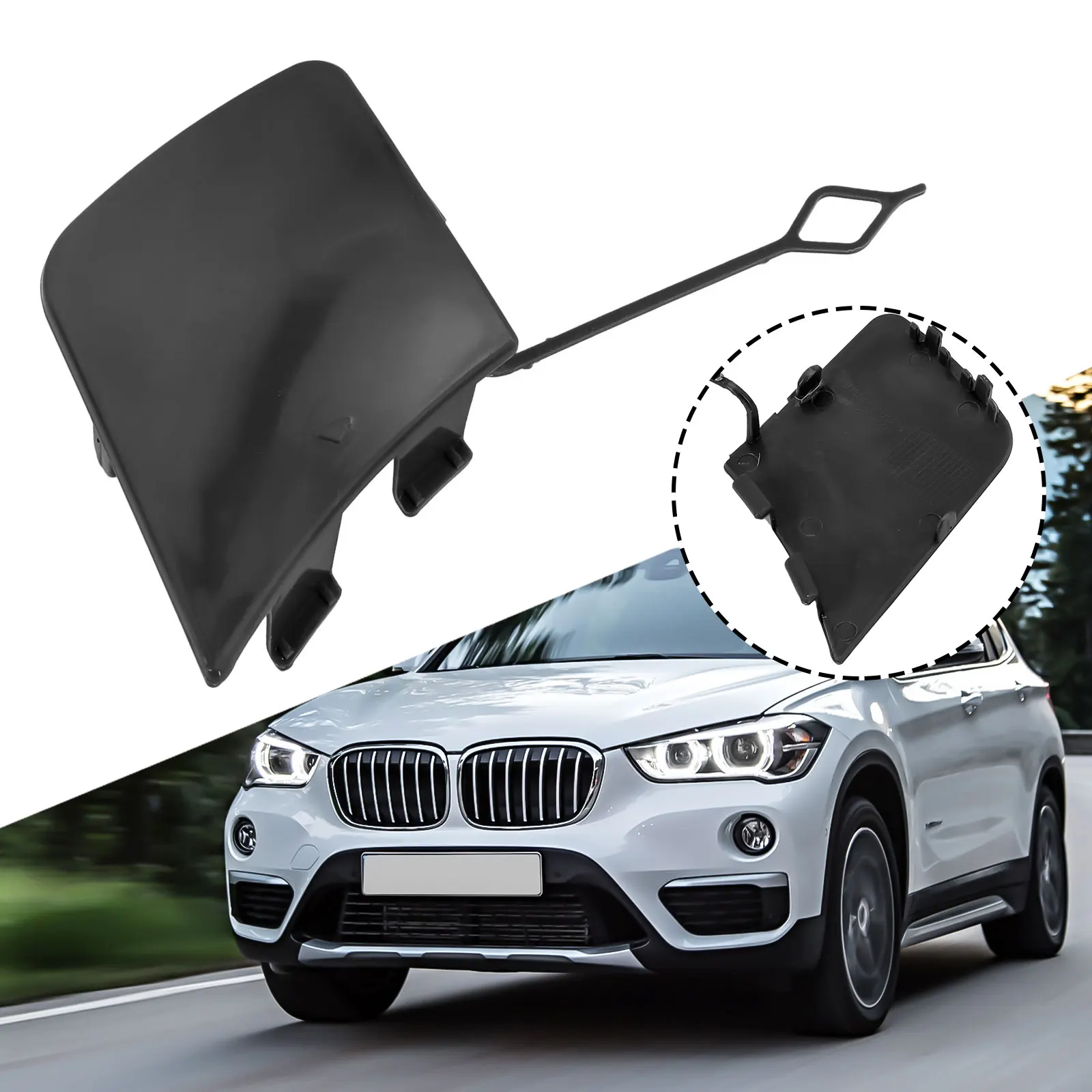 Car Front Bumper Tow Eye Hook Cover Cap 51117345034 For BMW X1 E84 2013-2016 Black Front Bumper Tow Hook Cap Replace Part Use
Car Front Bumper Tow Eye Hook Cover Cap 51117345034 For BMW X1 E84 2013-2016 Black Front Bumper Tow Hook Cap Replace Part Use