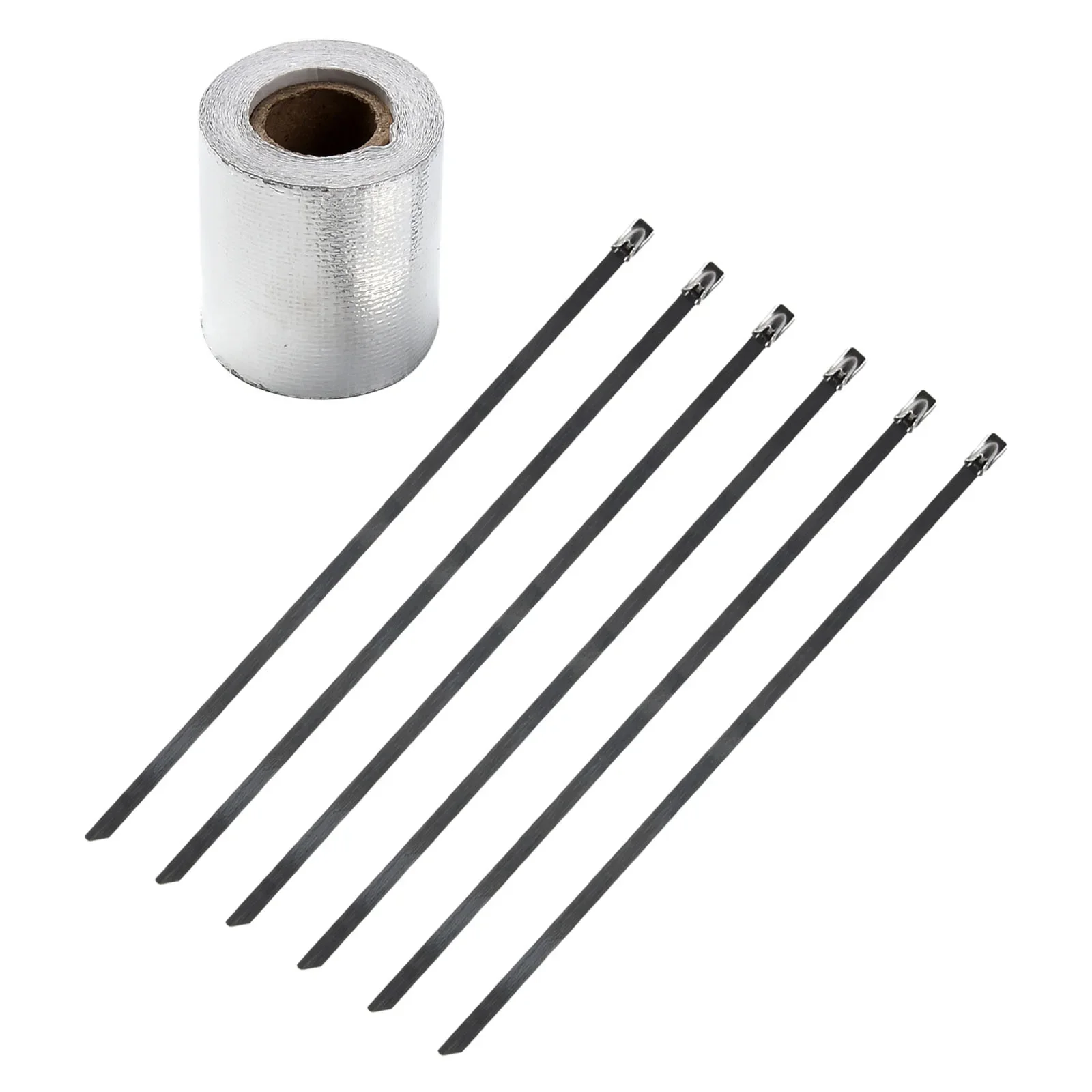 1pcs Exhaust Manifolds Titanium Heat Wrap Tape Thermal Wrap Silver 5M*5cm Exhaust Pipe Insulation Tape & 6 Zip Ties Brand New
1pcs Exhaust Manifolds Titanium Heat Wrap Tape Thermal Wrap Silver 5M*5cm Exhaust Pipe Insulation Tape & 6 Zip Ties Brand New