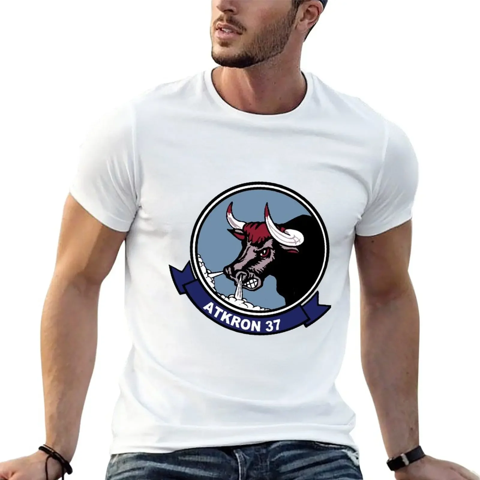 

VFA-37 (VA-37) Raging Bulls Patch T-Shirt anime aesthetic clothes t shirt men