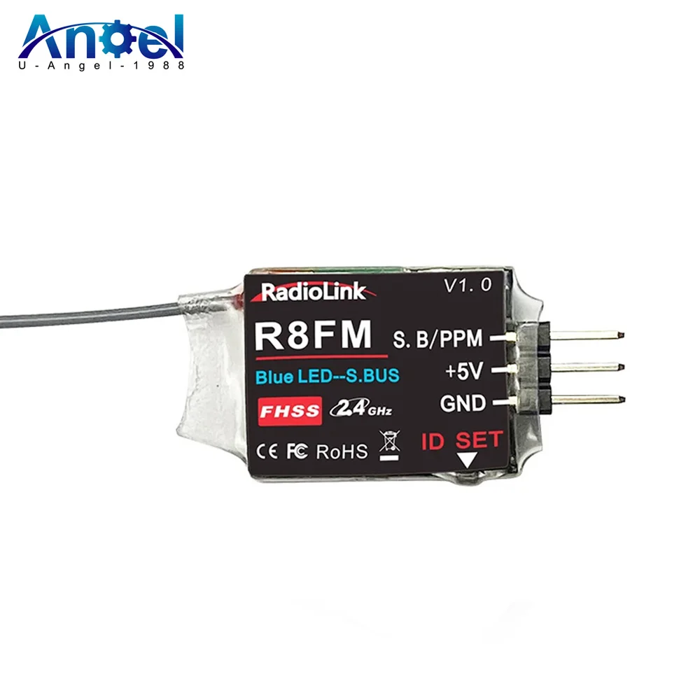 

1/2/5PCS Radiolink R8FM Mini 2.4G 8 Channels 8CH Receiver FHSS for T8FB Support S-BUS PPM