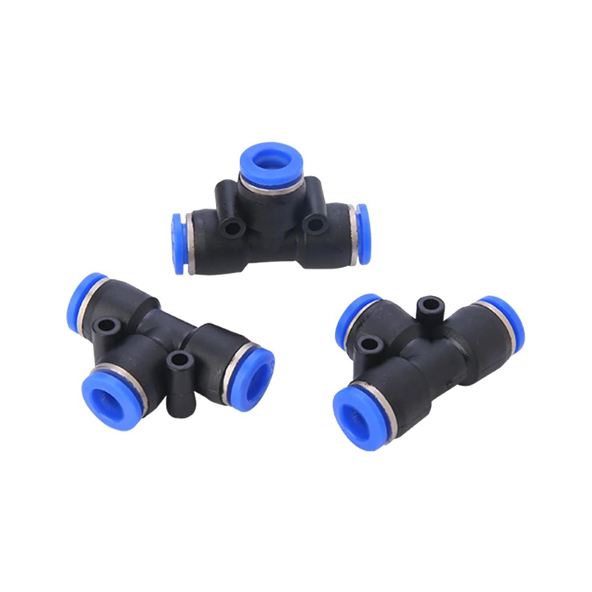 100Pcs PE Pneumatic Fittings Fitting Plastic T Type 3-Way for 4Mm 6Mm 8Mm 10Mm Tee Tube Quick Connector Lock PE-12 
100Pcs PE Pneumatic Fittings Fitting Plastic T Type 3-Way for 4Mm 6Mm 8Mm 10Mm Tee Tube Quick Connector Lock PE-12