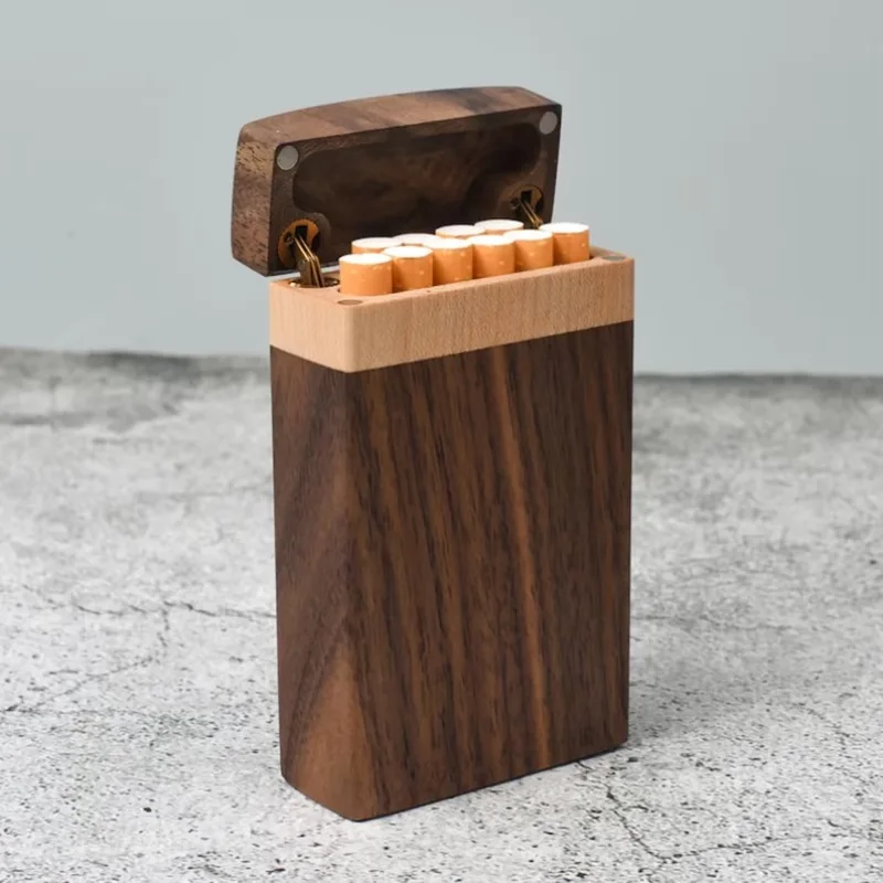wholesale Ebony Wood & Camphor Tree 20-Stick Men's Solid Flip Side Cigarette Case Tobacco Accessories Bulk Box
wholesale Ebony Wood & Camphor Tree 20-Stick Men's Solid Flip Side Cigarette Case Tobacco Accessories Bulk Box