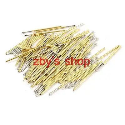 

100(+-2%) Pcs P100-H2 1.5mm 9-Point Plum Tip Spring PCB ICT Testing Contact Probes Pin
