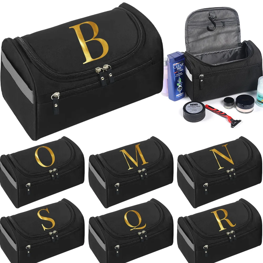 Functional Travel Cosmetic Bag Portable Handbag Unisex Hanging Makeup Case Organizer Storage Pouch Toiletry Bags Letter Pattern
Functional Travel Cosmetic Bag Portable Handbag Unisex Hanging Makeup Case Organizer Storage Pouch Toiletry Bags Letter Pattern