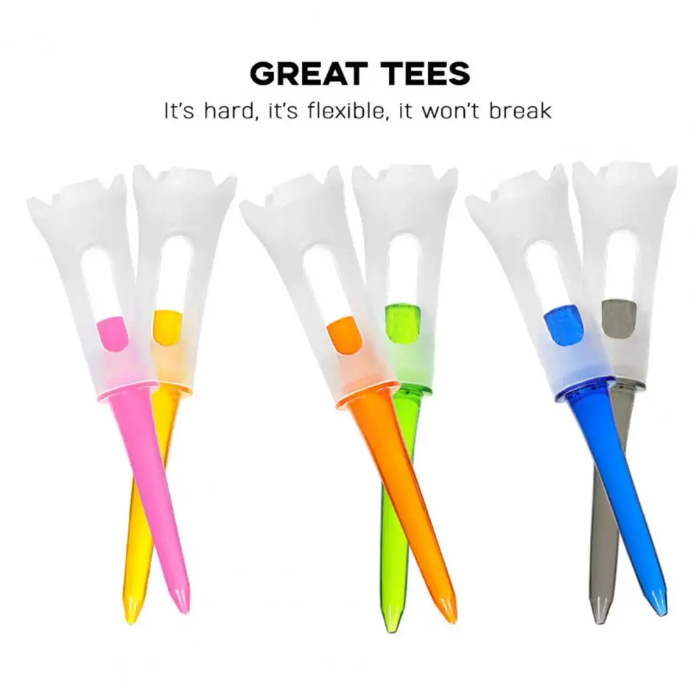 Reduce Friction Serving Pins Durable Golf Tee Colorful Plastic Golf Tees Professional Four-head Design for Reduced for Practice
Reduce Friction Serving Pins Durable Golf Tee Colorful Plastic Golf Tees Professional Four-head Design for Reduced for Practice