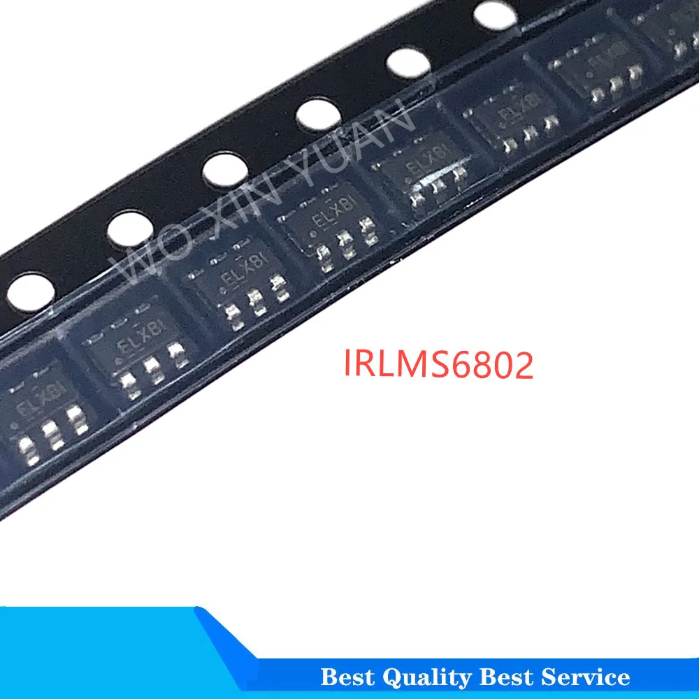 

IRLMS6802TRPBF 50PCS/LOT IRLMS6802 SOT23-6 Trans MOSFET P-CH 20V 5.6A 6-Pin Micro T/R - Tape and Reel Ultra Low On-Resistance