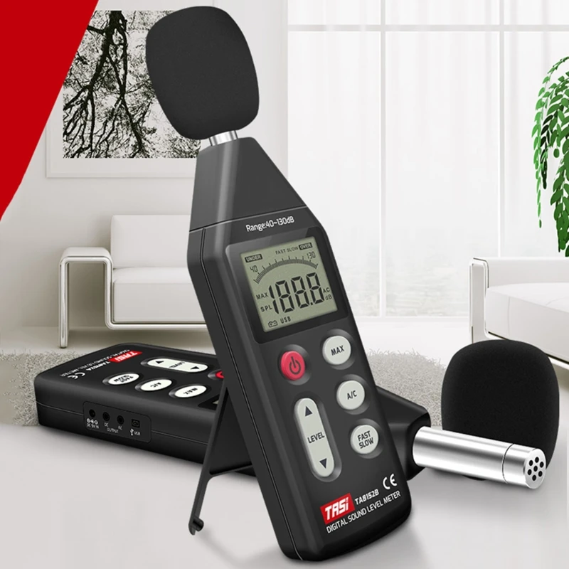 Цифровой шумомер TA8152B, измеритель уровня звука, USB-кабель для передачи данных, 40-130 дБ, тест M89B
Цифровой шумомер TA8152B, измеритель уровня звука, USB-кабель для передачи данных, 40-130 дБ, тест M89B