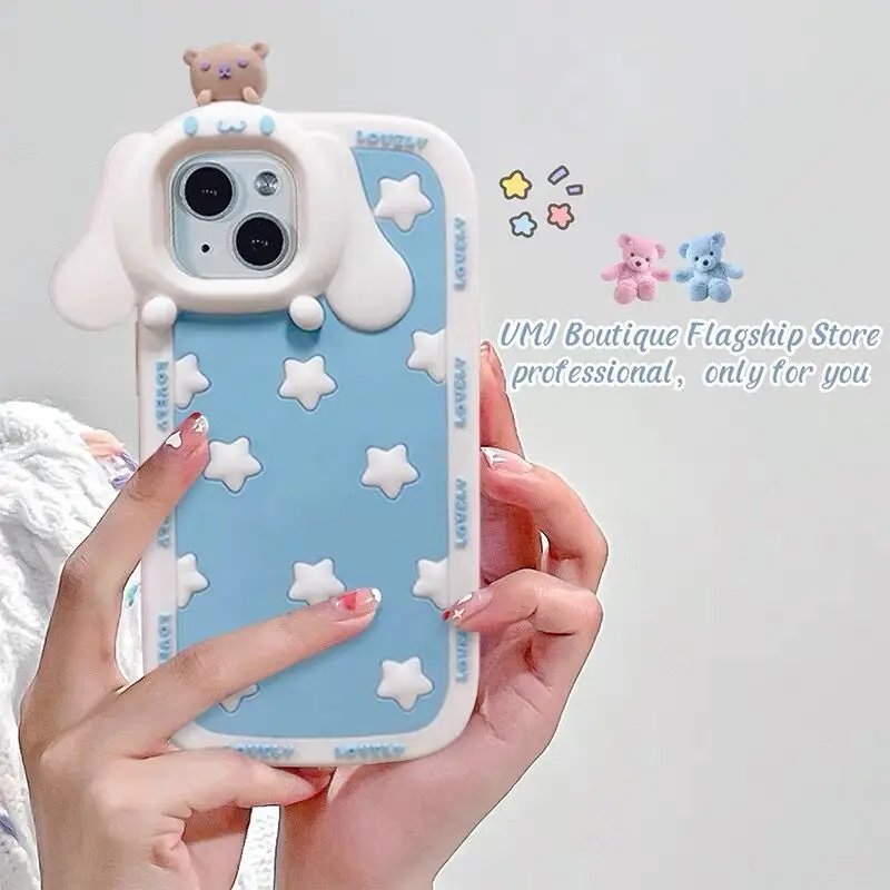 Kawaii Sanrio Anime Hobby Cinnamoroll Cartoon Iphone 14 Pro Max Mobile Phone Protective Cover Silicone Phone Case
Kawaii Sanrio Anime Hobby Cinnamoroll Cartoon Iphone 14 Pro Max Mobile Phone Protective Cover Silicone Phone Case