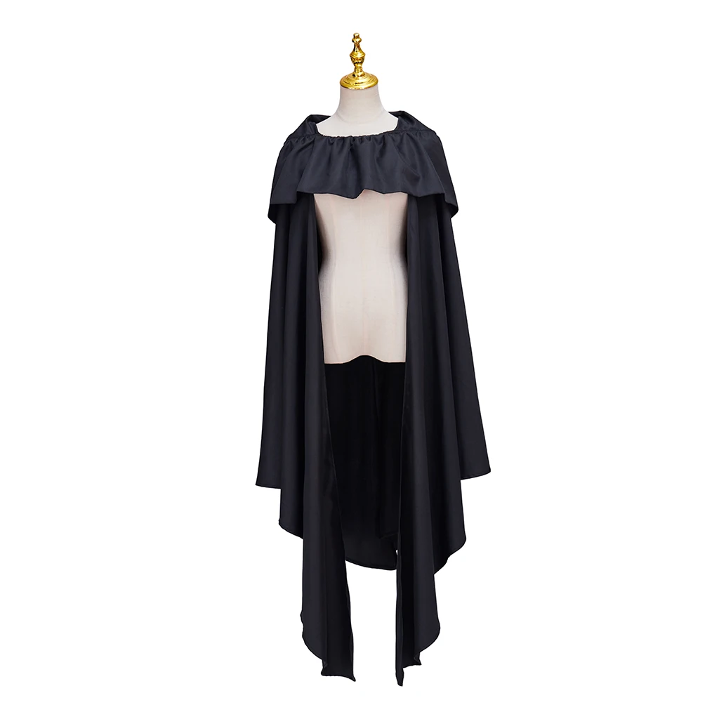 

Medieval Victorian Hooded Cape Women Renaissance Gothic Steampunk Vampire Witch Black Cloak Halloween Carnival Costume