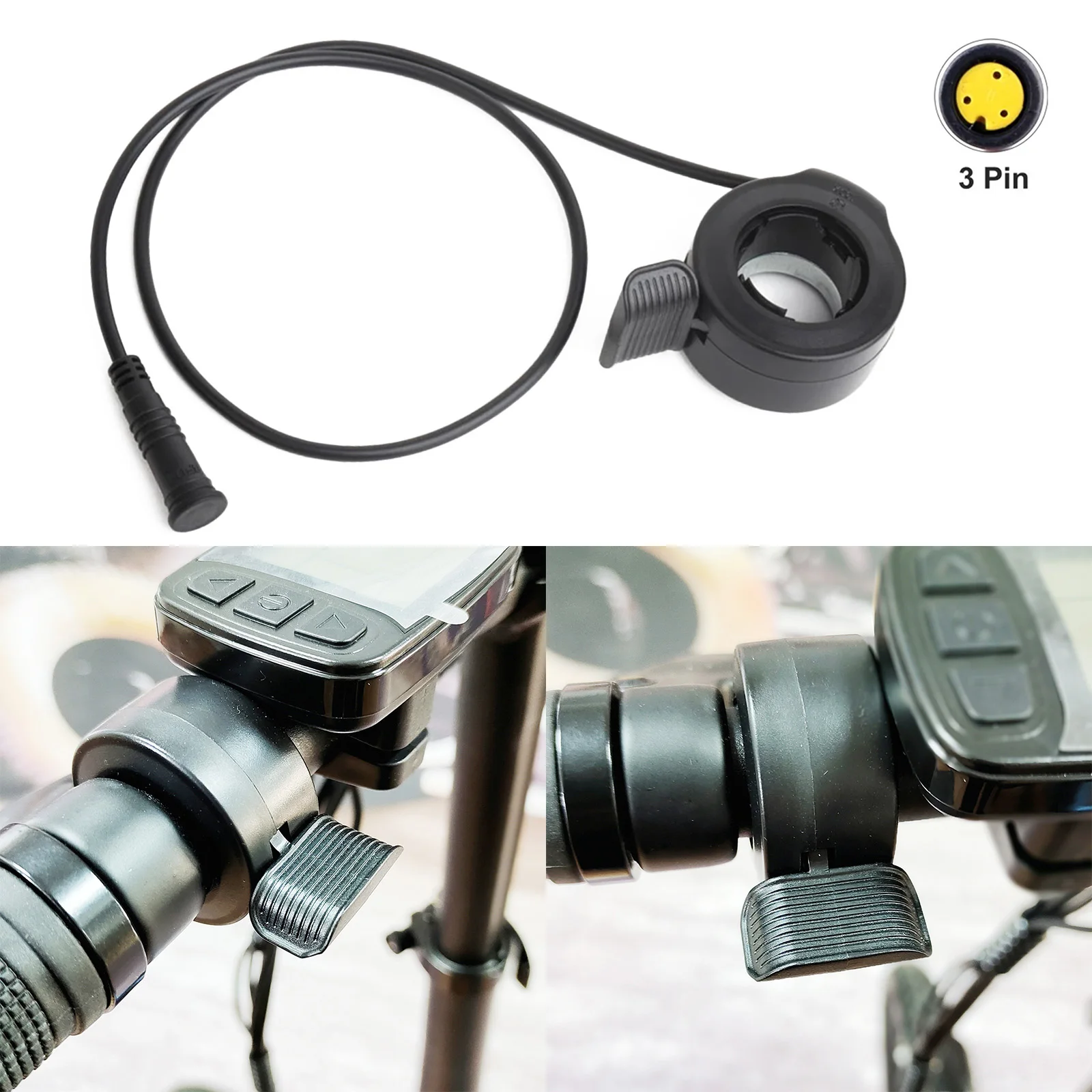 24-72V Thumb Throttle For BBS Motors 48cm Wire Length Black 3PIN Plastic Rubber Electric Bike Accessories For BBS01 BBS02
24-72V Thumb Throttle For BBS Motors 48cm Wire Length Black 3PIN Plastic Rubber Electric Bike Accessories For BBS01 BBS02