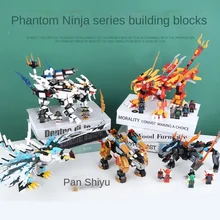 Small particle building block Thunder Dragon thunderbolt flame lion boy toy 
Small particle building block Thunder Dragon thunderbolt flame lion boy toy