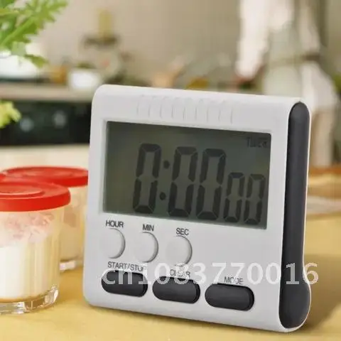

Screen Digital Timer Large Display Kitchen Digital Timer Square Cooking Count Up Countdown Alarm Clock Sleep Stopwatch Clock