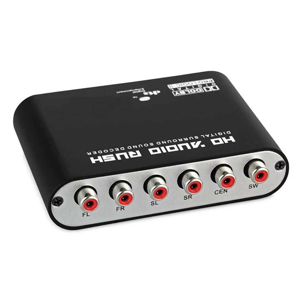 5 1 CH HD аудио декодер SPDIF коаксиальный к RCA DTS AC3 оптический цифровой усилитель