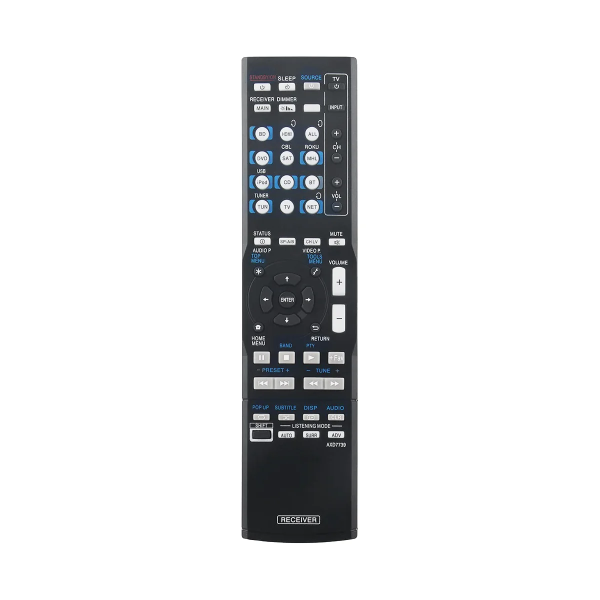 AXD7739 Replace Remote Control for Pioneer AV Receiver VSX-830-K VSX-45 VSX-830 VSX-90
AXD7739 Replace Remote Control for Pioneer AV Receiver VSX-830-K VSX-45 VSX-830 VSX-90