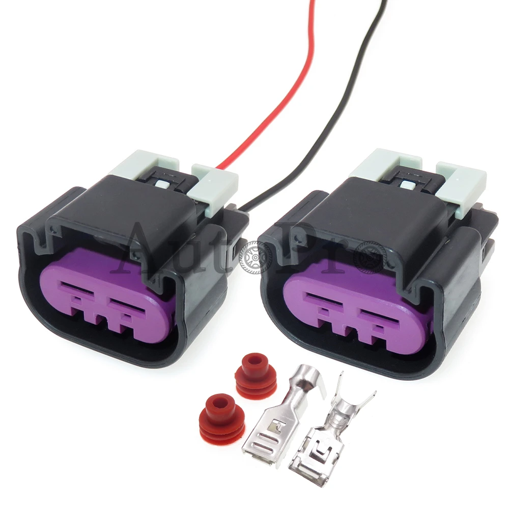 

1 Set 2 Hole 15454358 Car Large Current Plastic Housing Electric Cable Socket Auto High Power Wiring Terminal Connector