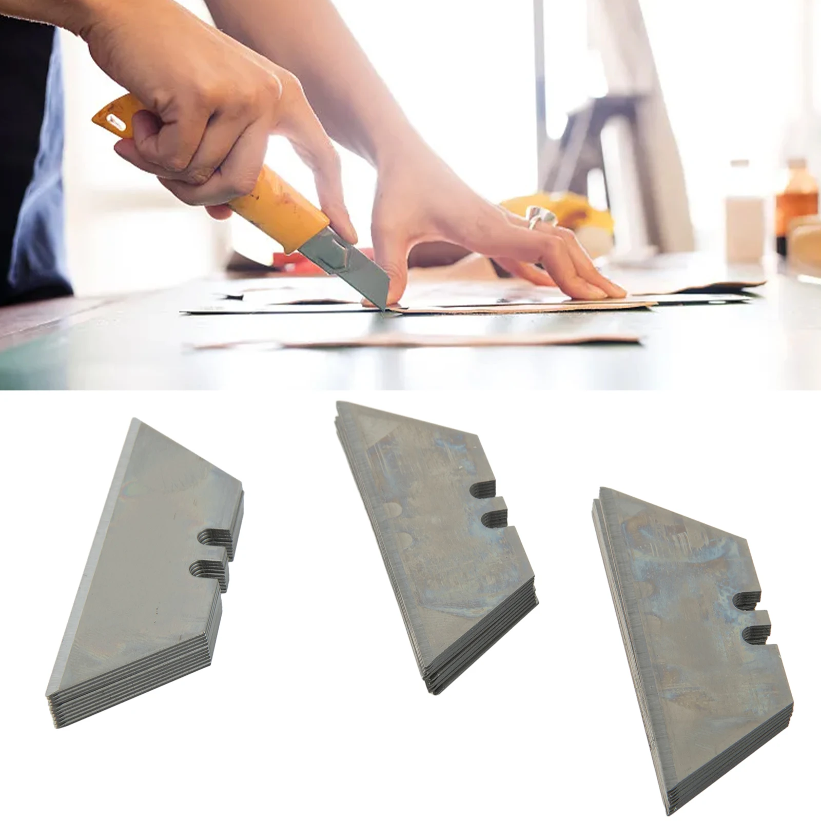 30Pcs/Set Trapezoidal Blade Replacement Blade 60# Carbon Steel Multifunction Engraving Craft Knives Blade Cutting Hand Tools
30Pcs/Set Trapezoidal Blade Replacement Blade 60# Carbon Steel Multifunction Engraving Craft Knives Blade Cutting Hand Tools