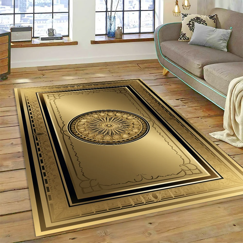 Luxury Gold Large Non-slip Carpet for Living Room Modern Bedroom Decor Easy Cleaning Rug Washable Washroom Floor Mat Alfombras
Luxury Gold Large Non-slip Carpet for Living Room Modern Bedroom Decor Easy Cleaning Rug Washable Washroom Floor Mat Alfombras