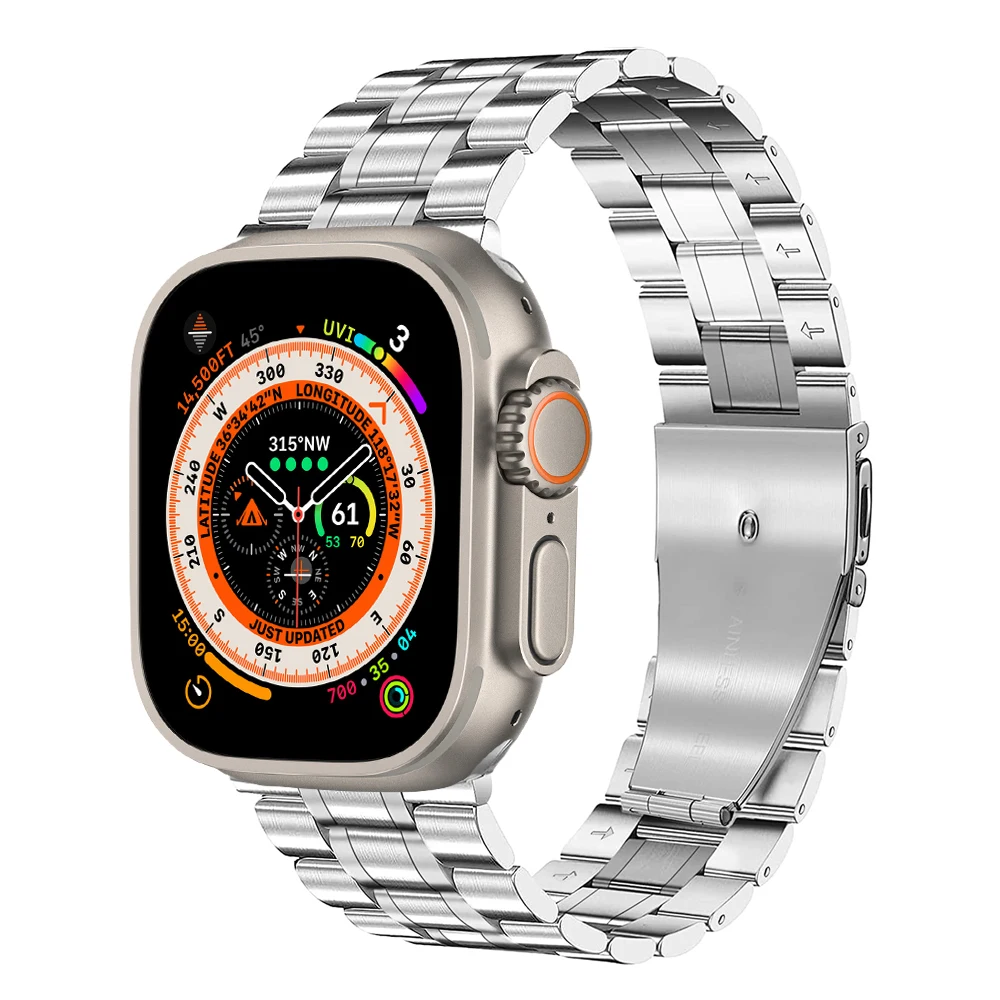 Correa For Apple Watch Ultra Band 49mm 45mm 44mm Series 8/7/6/5/4/3 41mm 40mm 38mm Strap for iWatch Stainless Steel Bracelet
Correa For Apple Watch Ultra Band 49mm 45mm 44mm Series 8/7/6/5/4/3 41mm 40mm 38mm Strap for iWatch Stainless Steel Bracelet