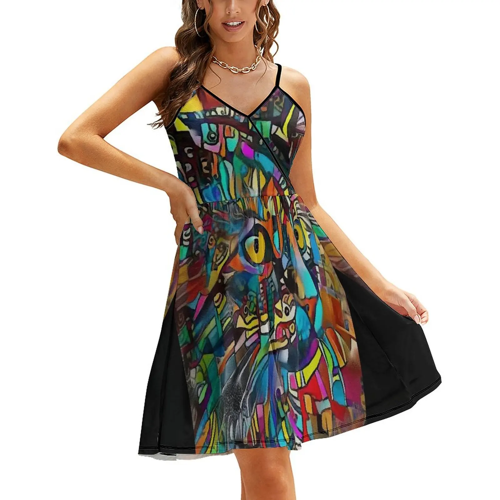 Ugür, cat, chat, cat, lea roche paintings Sling Dress festival outfit women dress women elegant luxury
Ugür, cat, chat, cat, lea roche paintings Sling Dress festival outfit women dress women elegant luxury