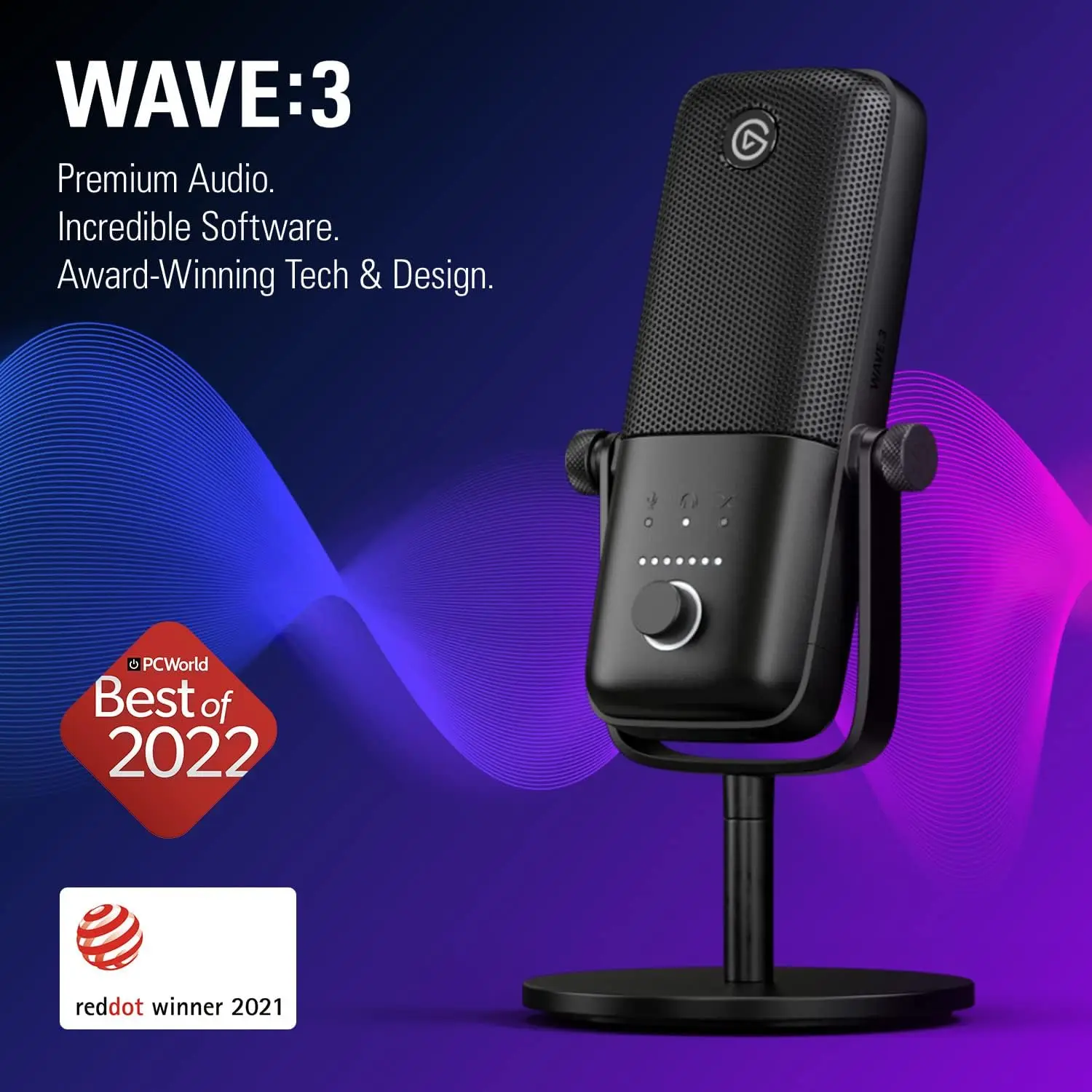 Elgato Wave: 3-премиум-студийный качественный USB конденсаторный микрофон для потоковой передачи данных, подкастов, игр и домашнего офиса, Бесплатное ПО для миксера
Elgato Wave: 3-премиум-студийный качественный USB конденсаторный микрофон для потоковой передачи данных, подкастов, игр и домашнего офиса, Бесплатное ПО для миксера