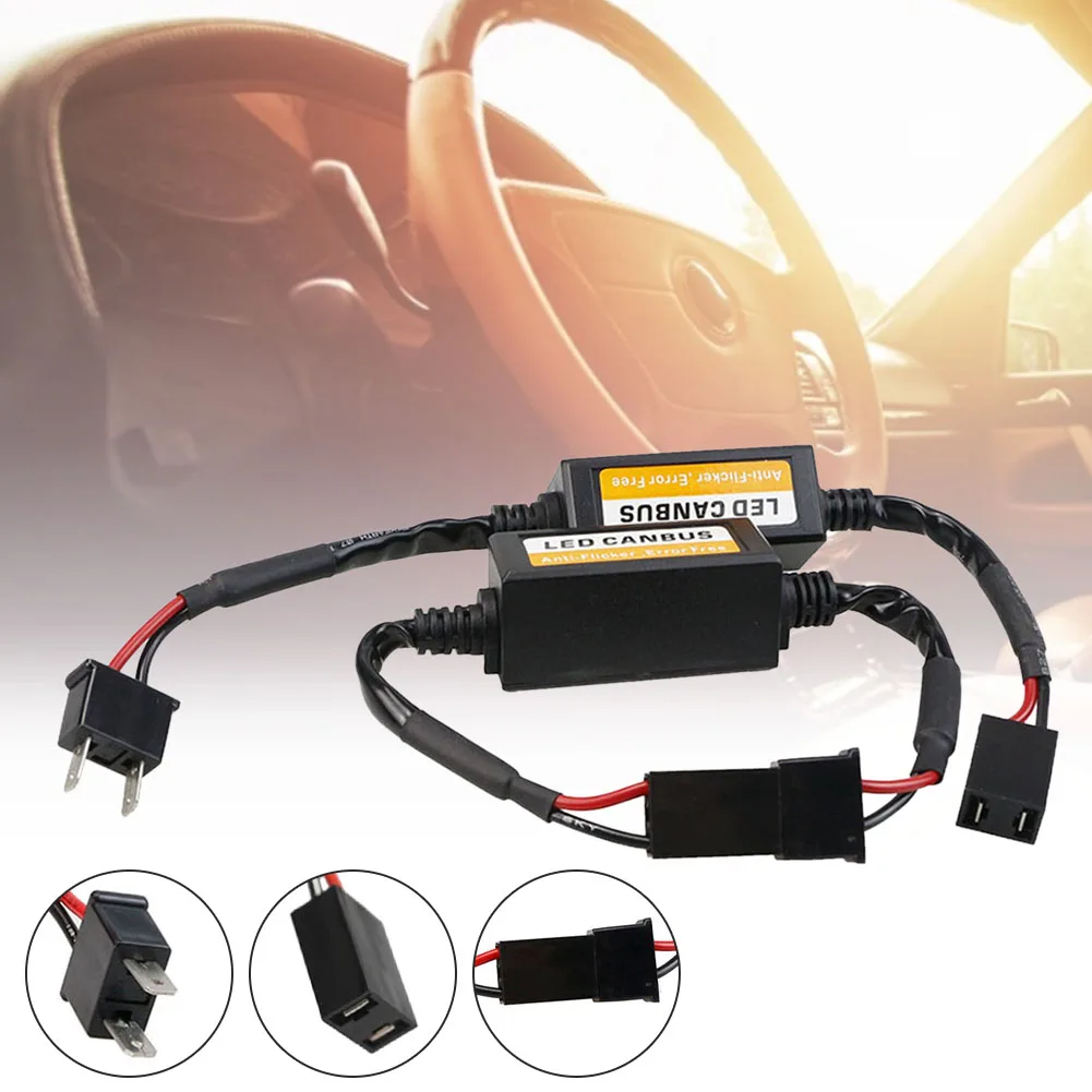 2pcs H7 LED Headlight Decoder Adapter Canbus Anti-Flicker Harness Bulbs Resistor Decoder Warning Error Canceller
2pcs H7 LED Headlight Decoder Adapter Canbus Anti-Flicker Harness Bulbs Resistor Decoder Warning Error Canceller