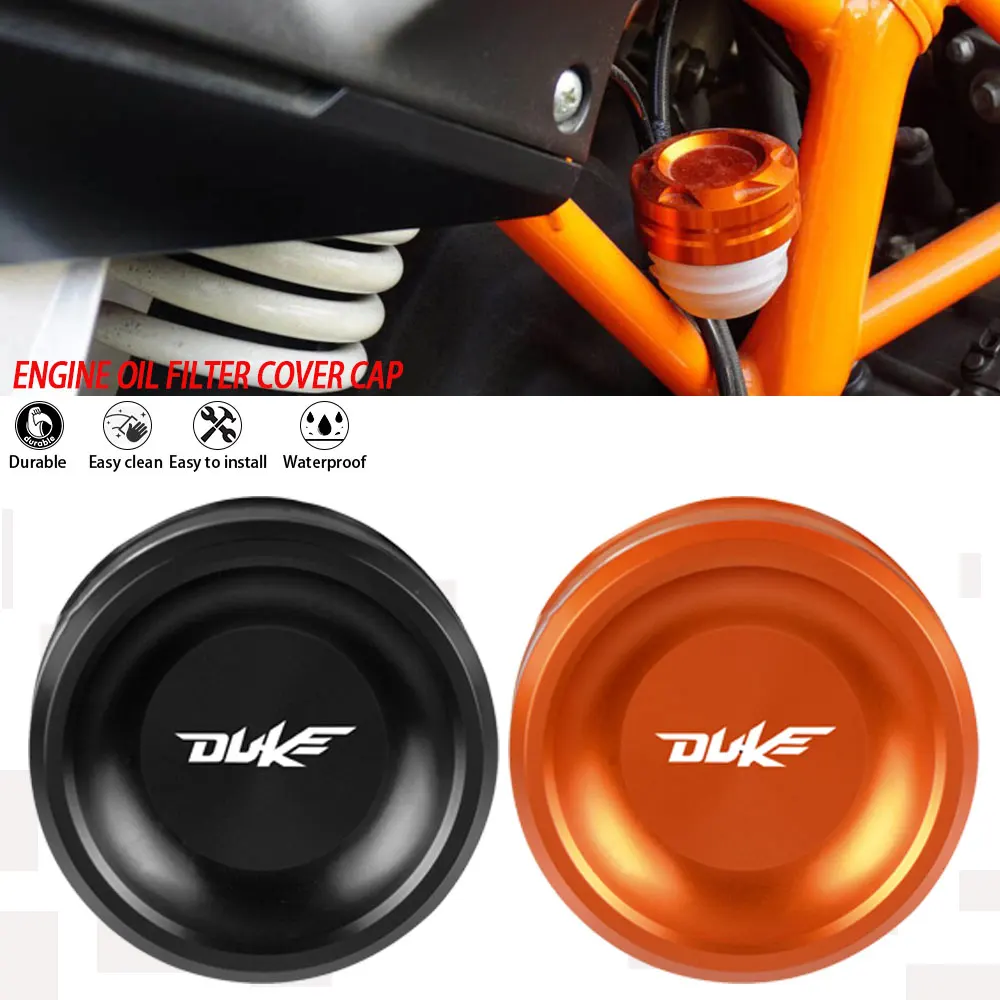 

For KTM DUKE RC 125 200 250 390 Motorcycle Engine Oil Filter Cover Cap DUKE125 DUKE200 DUKE250 DUKE390 RC390 RC125 RC200 RC250