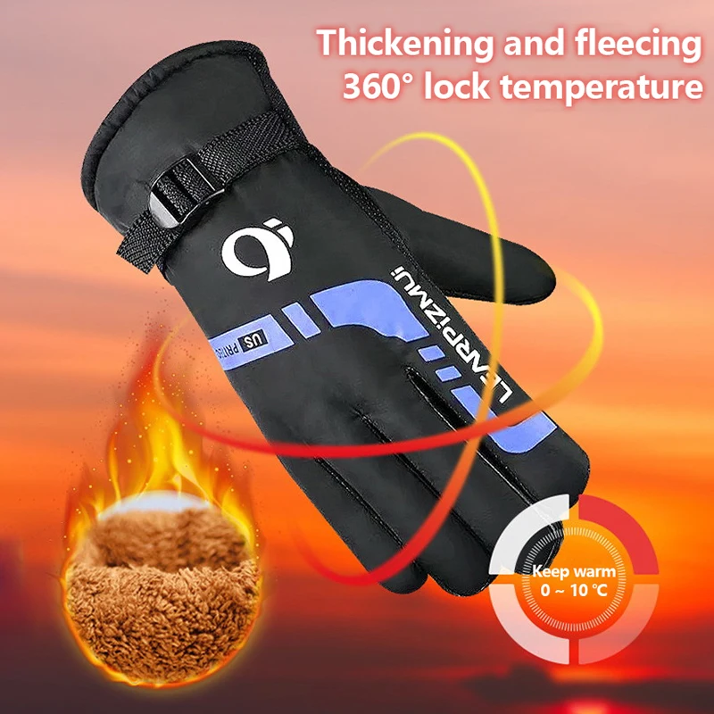 Winter Cycling Gloves Men Outdoor Waterproof Skiing Riding Hiking Motorcycle Warm Mitten Gloves Unisex Thermal Sport Gloves 
Winter Cycling Gloves Men Outdoor Waterproof Skiing Riding Hiking Motorcycle Warm Mitten Gloves Unisex Thermal Sport Gloves