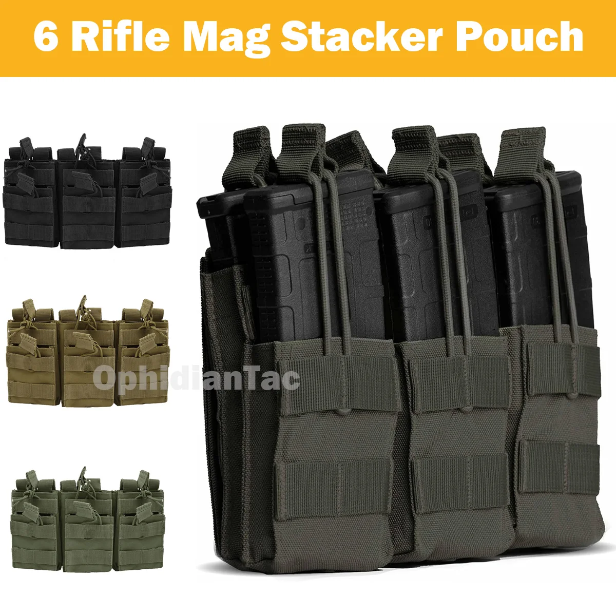

Тактическая Сумка Molle, тройная сумка для магазина, двухслойные магнитные Чехлы, универсальный держатель картриджа для M4 M14 M16 AK AR
