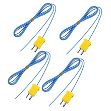 2M K-Type Temperature Sensor Probe Sensor Temperature Sensors Measure Range -40 To 400 ℃(-104 To 752 ℉) 4 Pcs
2M K-Type Temperature Sensor Probe Sensor Temperature Sensors Measure Range -40 To 400 ℃(-104 To 752 ℉) 4 Pcs