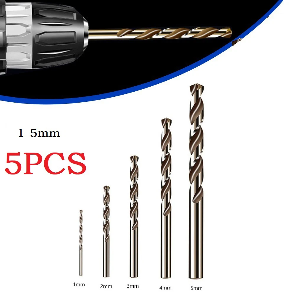 Auger Drill Bit 1-5mm 5pcs HSS M35 Cobalt Handheld Heat Resistance Stainless Steel Drilling Cutter For Metal Drilling Cutter
Auger Drill Bit 1-5mm 5pcs HSS M35 Cobalt Handheld Heat Resistance Stainless Steel Drilling Cutter For Metal Drilling Cutter