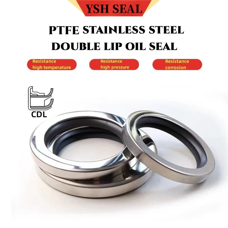 

PTFE 65*80/82/85/90/95*8/9/10/12mm stainless steel high-speed shaft oil seal B2PT air compressor