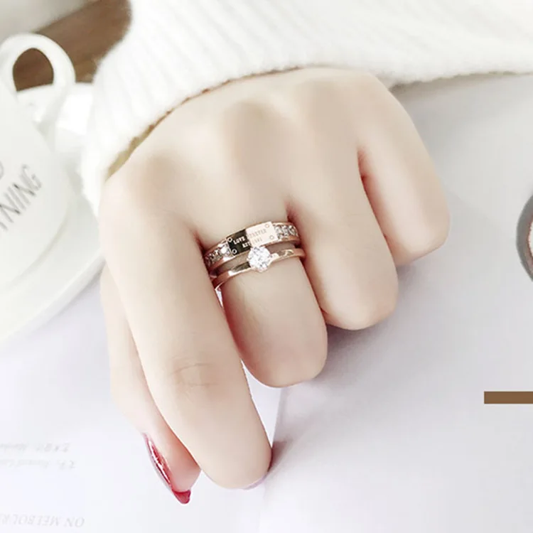 New Titanium Steel Fashion Food Ring Personality Hipster Rose Gold Micro Inset Zircon Girl Ring Wholesale
New Titanium Steel Fashion Food Ring Personality Hipster Rose Gold Micro Inset Zircon Girl Ring Wholesale