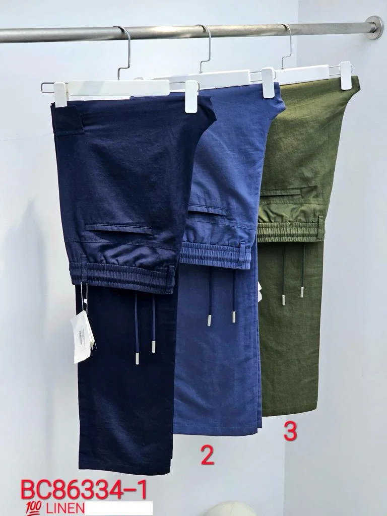 

BILLIONAIRE OECHSLI Pants Linen BC thin men 2024 Spring Summer New Casual Breathable Straight quality big 31-40 Men's pants