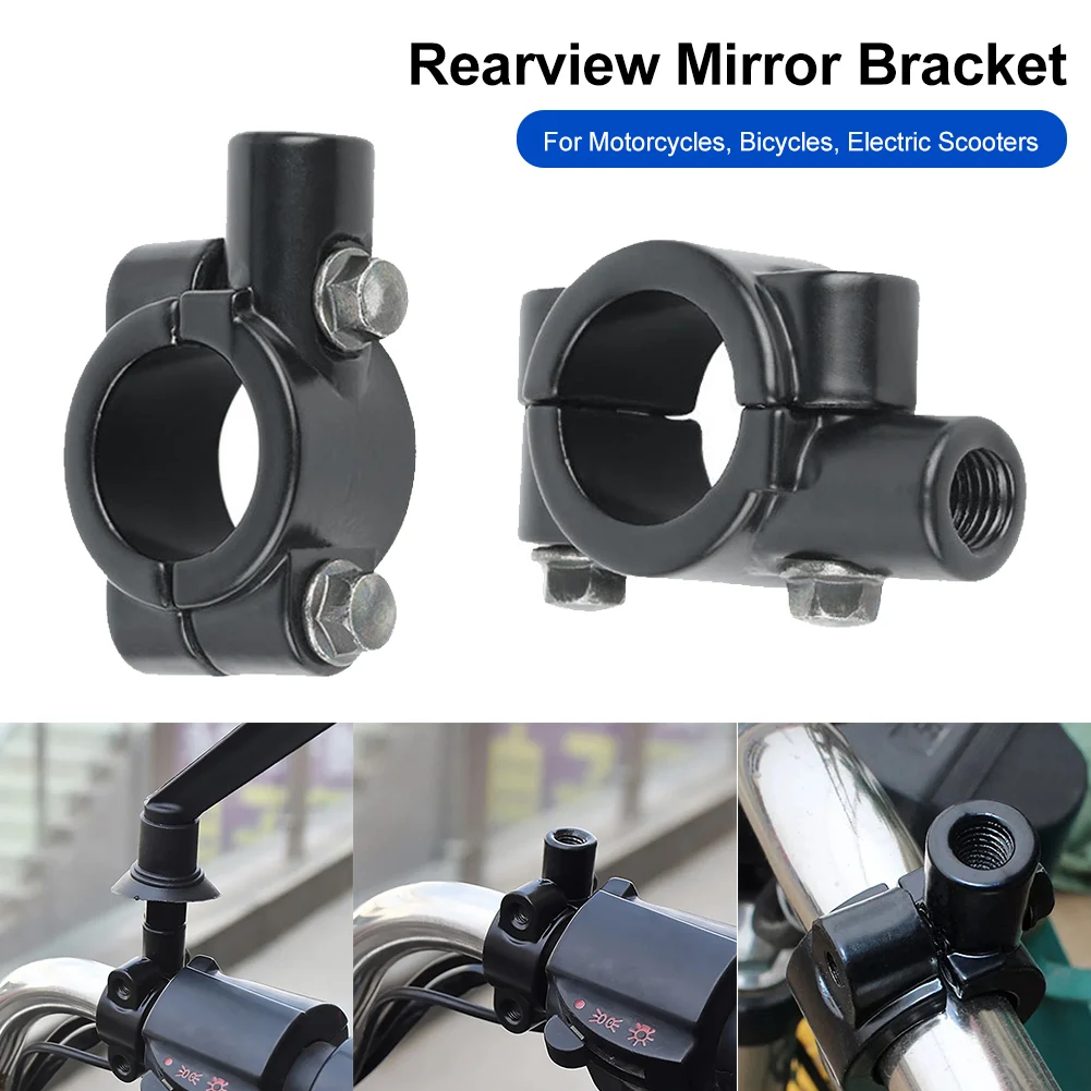 Motorcycle Rear View Mirror Bracket 8MM / 10MM Motorcycle Aluminum Alloy Bracket Suitable For 20-22mm Pole Bicycle Mirror Holder
Motorcycle Rear View Mirror Bracket 8MM / 10MM Motorcycle Aluminum Alloy Bracket Suitable For 20-22mm Pole Bicycle Mirror Holder